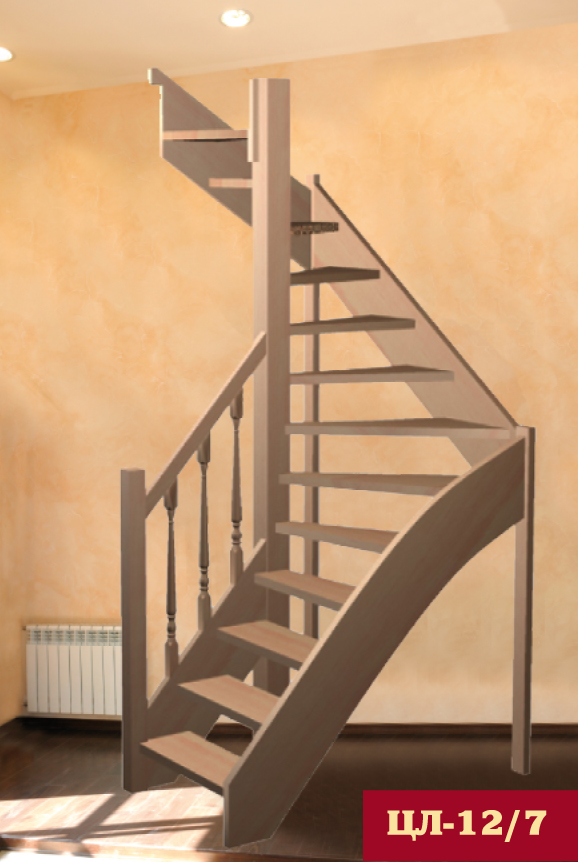 Типовая лестницы ЦЛ-12-7