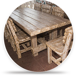 мебель под старину прованс (стол, стулья)